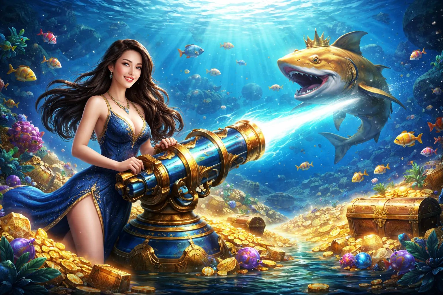 Hình ảnh game bắn cá sống động tại Open 888